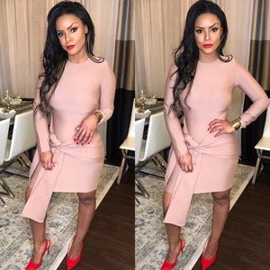 Veronica Nude bandage dress